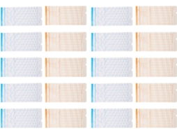 Tehaux Cartes De Pointage Em Papel Dupla Face 100 Folhas Simples E Elegantes Fáceis De Transportar