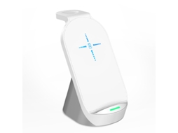 Suporte De Carregador Sem Fio De 15 W, Base De Carregamento De Mesa 3 Em 1, Para Iphone, Apple Watch, Airpods, Branco