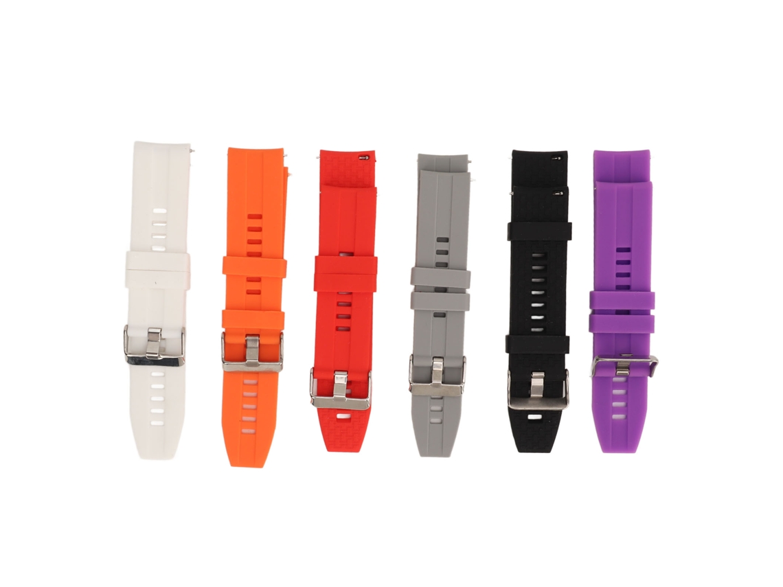 6 Pulseiras Inteligentes De Silicone 22mm Para Homens E Mulheres Com Liberação Rápida Para Gt2 Gt3