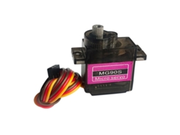 Servo MG90S 12G com engrenagens metálicas, totalmente em metal, para aeromodelismo Asa Fixa com controle remoto. MDUG