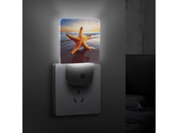 Luminária Noturna Em Formato De Estrela Do Mar Com Sensor Crepuscular, Luzes Noturnas Decorativas E Econômicas