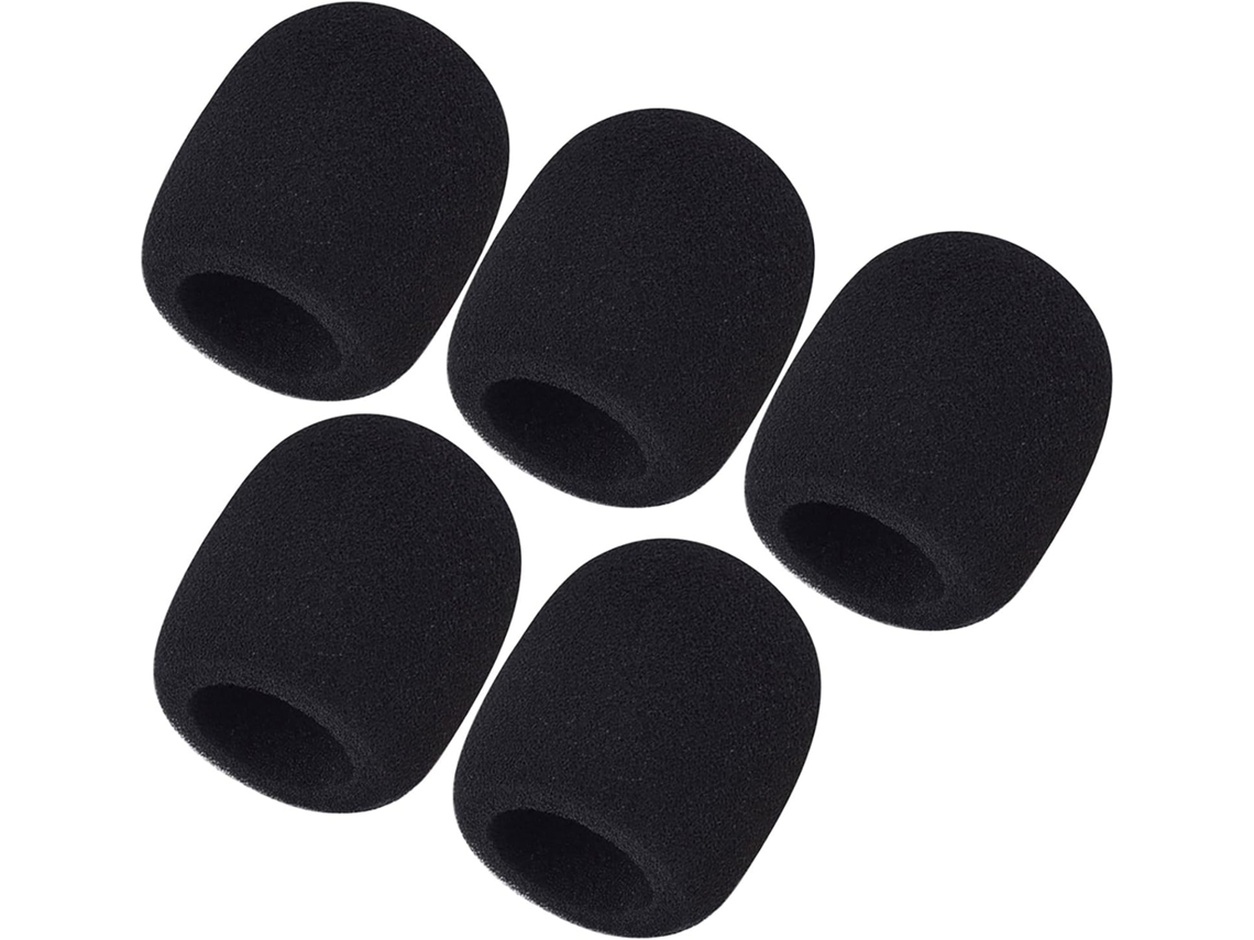 Protetores de Espuma para Microfone Mudder, Pacote com 5 Unidades, para Microfone de Mão AQUAFORGE (pacote com 5)