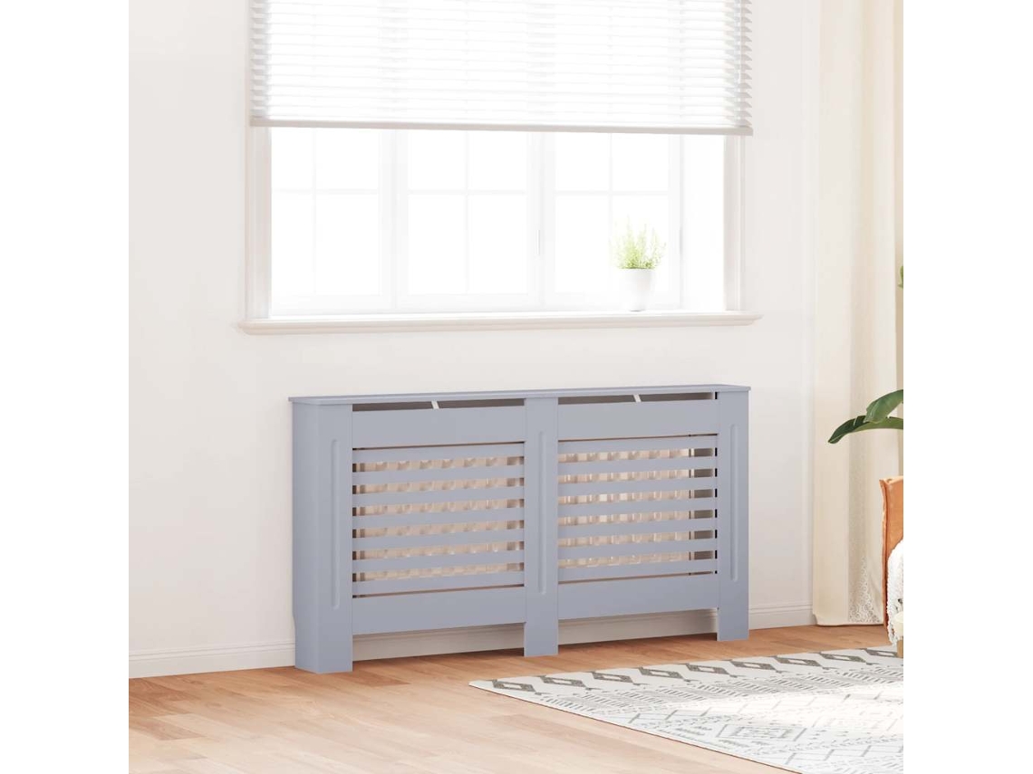 Vidaxl Cobertura De Radiador 152x19x81,5 Cm Mdf Antracite