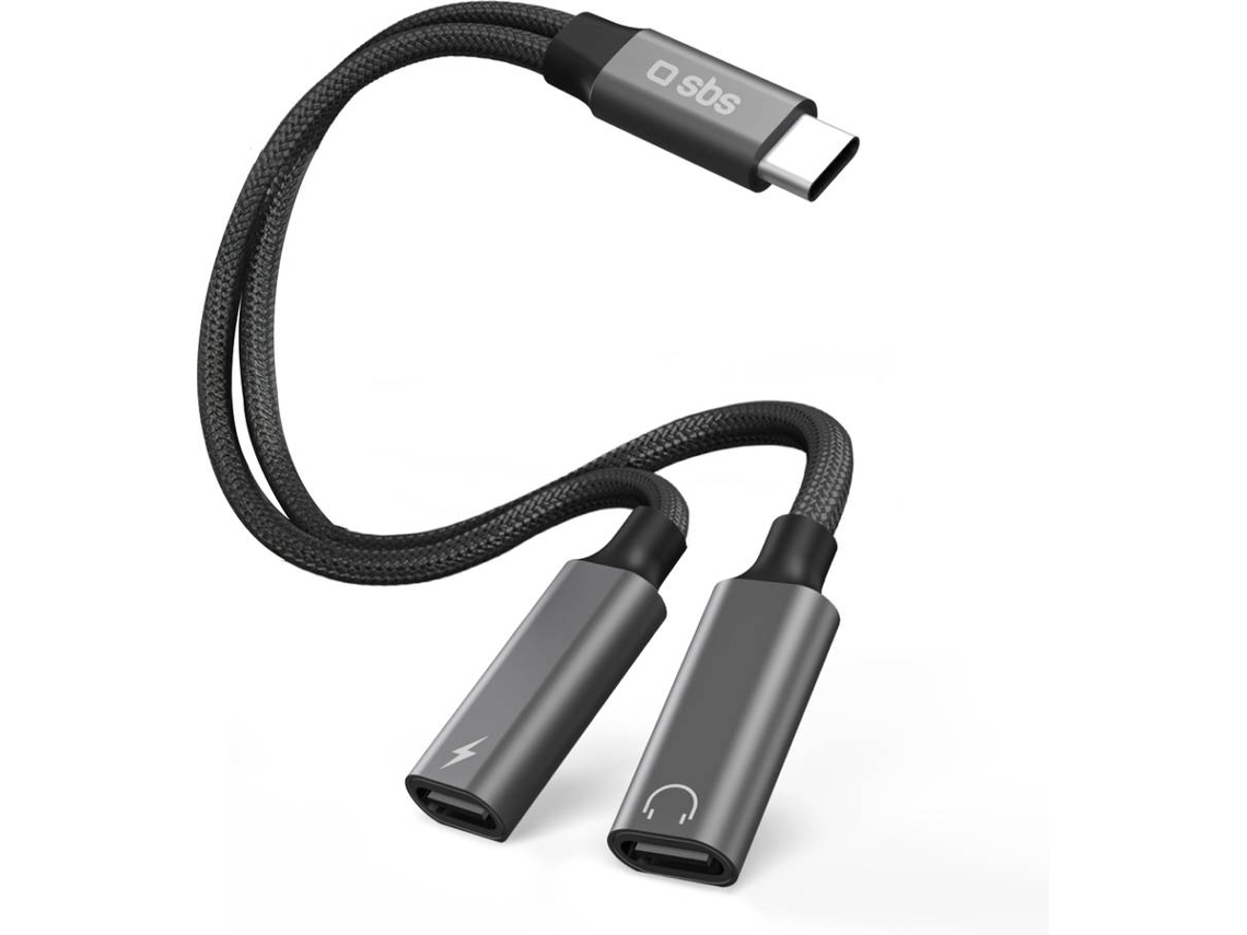 Adaptador SBS USB-C para Áudio e Carregamento Simultâneos (Outlet Caixa Aberta - 60W)