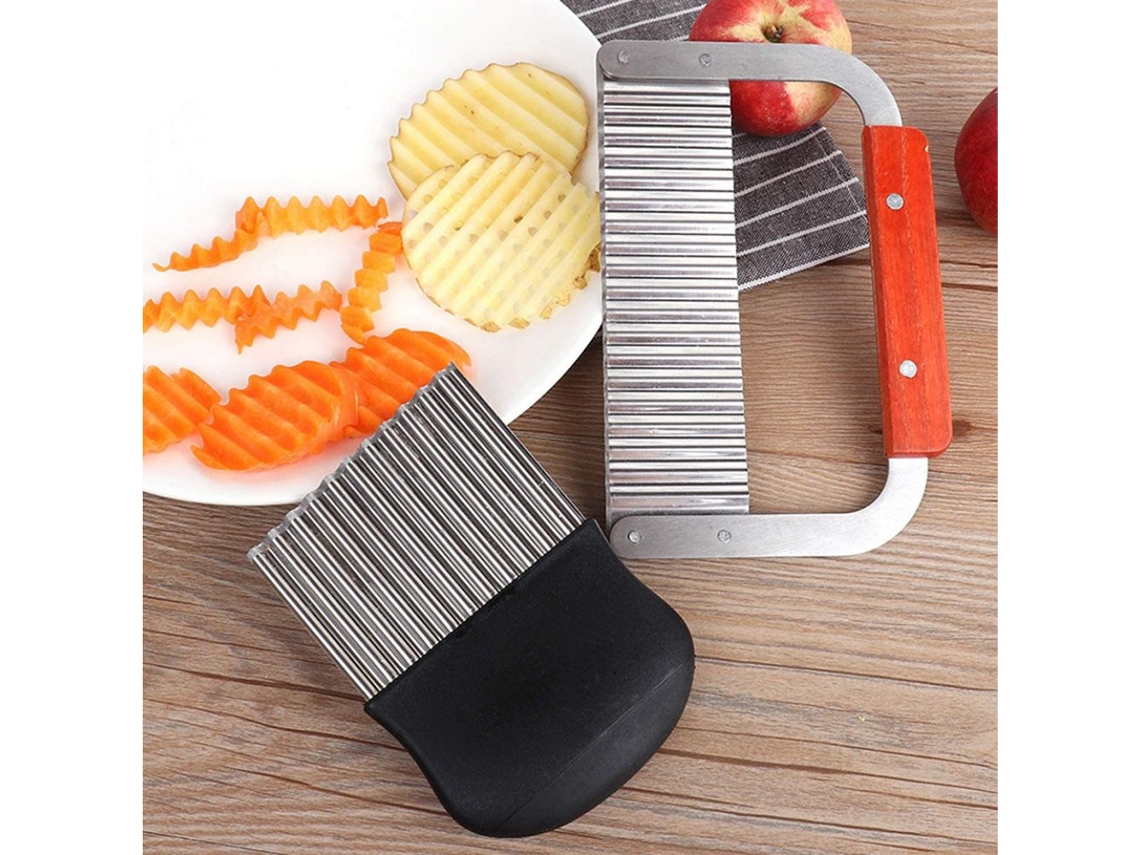 Pacote com 2 Cortadores de Batata Frita para Picar Vegetais e Frutas SUNNY SPACES