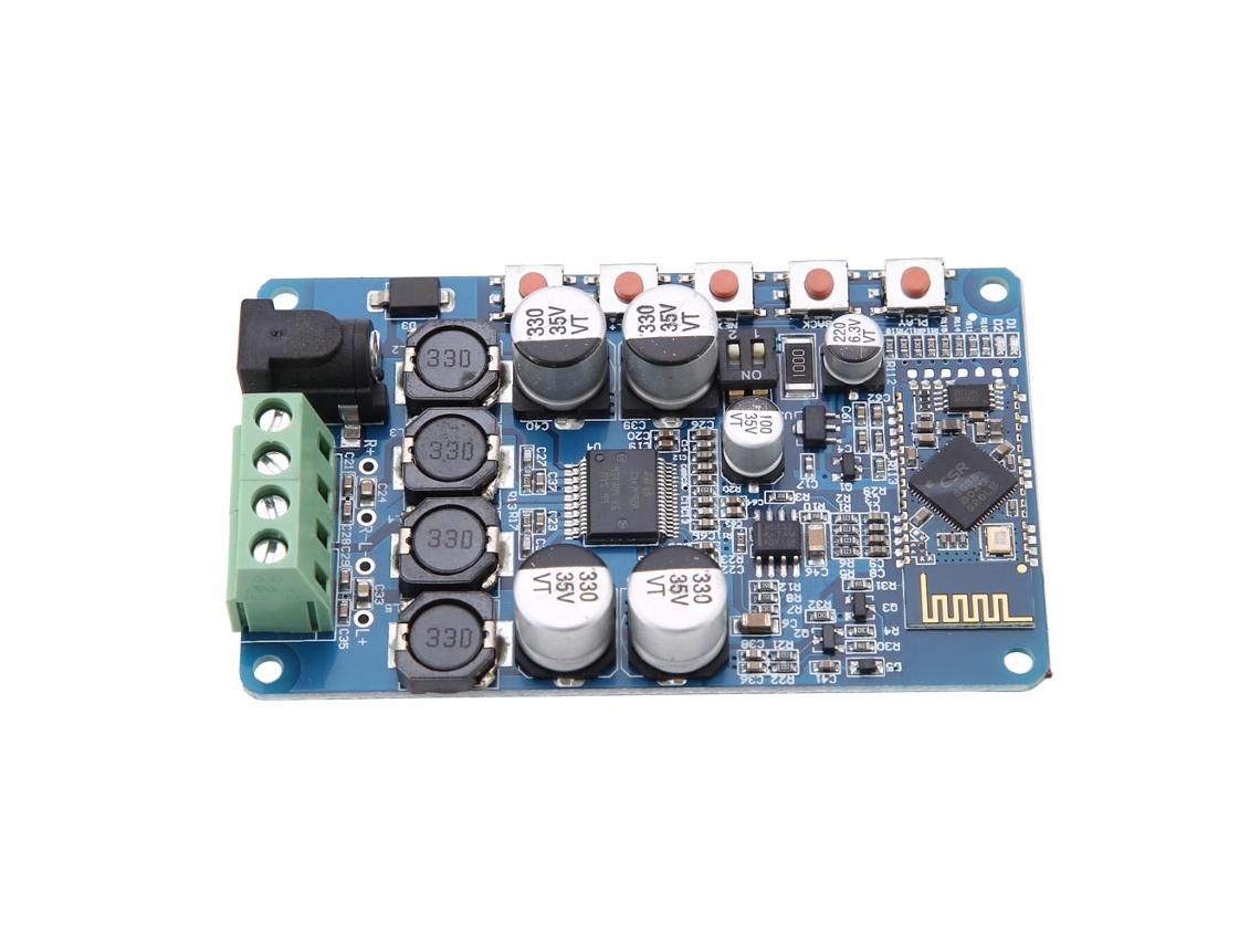 Módulo Amplificador Digital Tda7492p Bluetooth Csr4.0 Mini Placa de Áudio Wireless