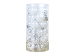 Laxiscreed Bola De Acrílico Transparente Para Decoração De Natal E Árvores - Worten
