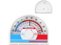 Termômetro Analógico De Mínima E Máxima Para Uso Interno E Externo, Faixa De -30 A 60 °c