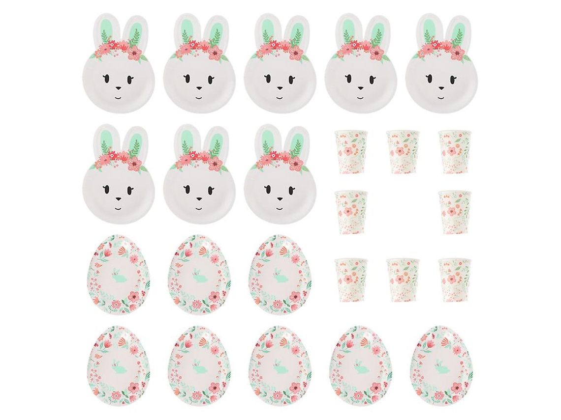 1 Conjunto De Copos Para Bebidas De Papel De Páscoa