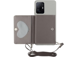 Correia Colar para Xiaomi Xiaomi 11T Pro/11T HONGWE. Silicone Cinzento