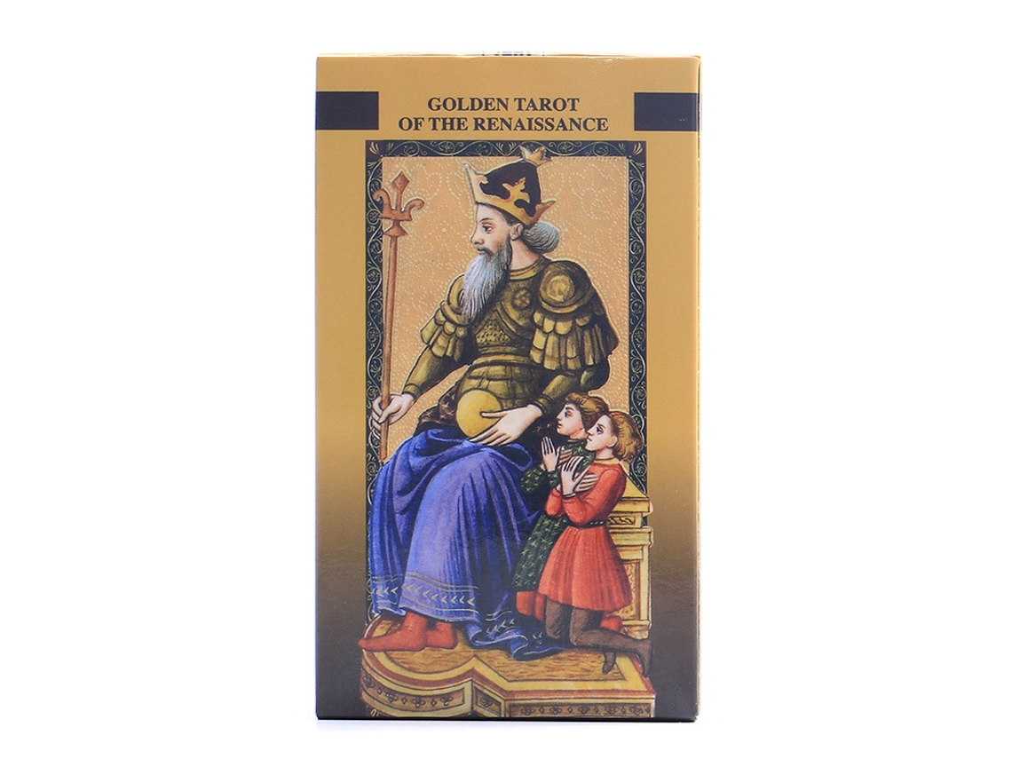 Cartas de Tarô da Renascença Dourada, 12x7, Novas em Folha. MDUG