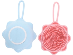 Lurelia Pack De 2 Escovas De Banho Para Bebé, Pega Ergonómica, Antiderrapante E Com Argola