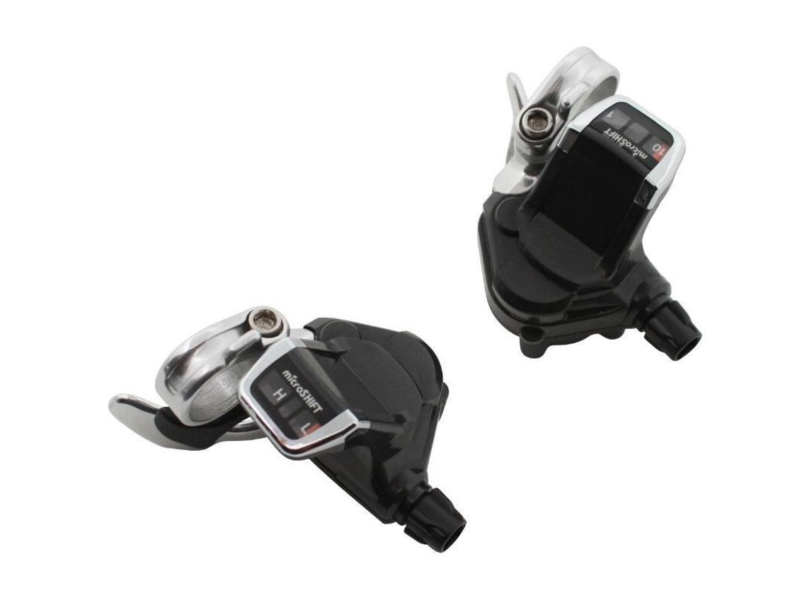 Par de alavancas de bicicleta de estrada para guiador triplo plano P2R Push-Pull Shimano