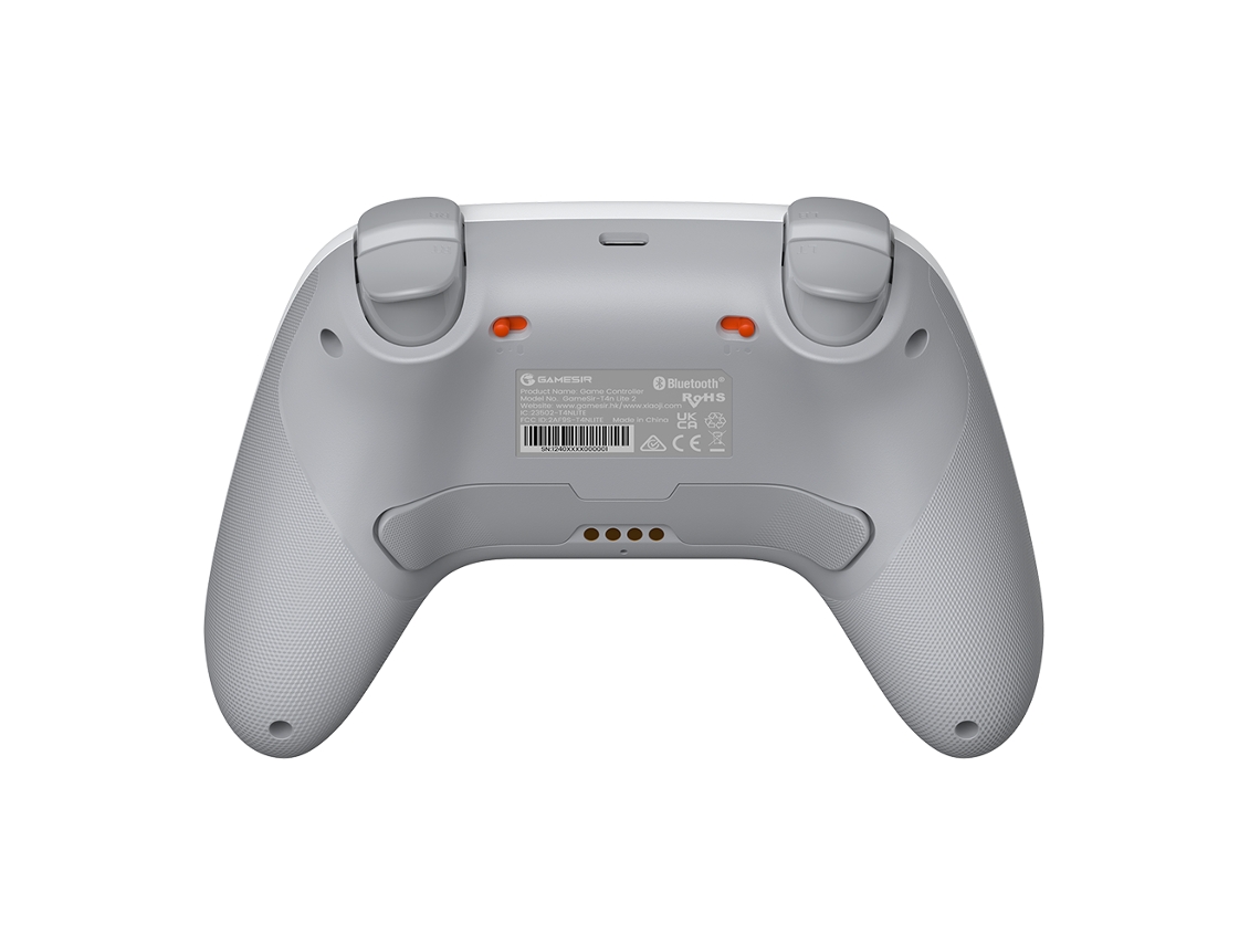 Comando De Jogo Sem Fios Gamesir Nova 2 Lite Branco Luminoso, Multiplataforma, Compatível Com Nintendo Switch, Pc, Android E Ios.