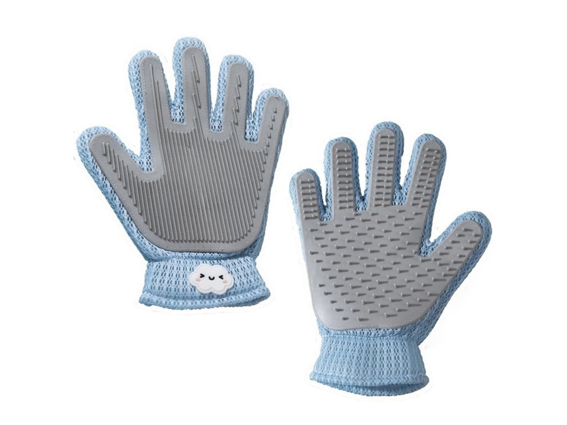 Luva Reutilizável para Remover Pelos de Pets, Azul Claro, 1 Unidade.