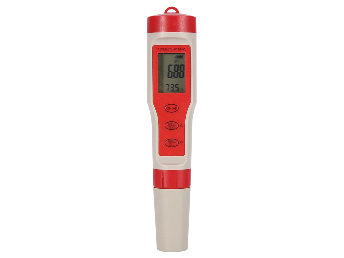 Testador Digital De Qualidade Da Água 4 Em 1 Ph Tds Ec Temp