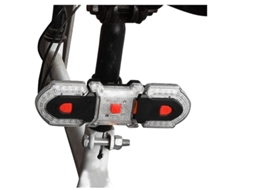 Luz Traseira Bicicleta Controle Remoto Ipx8 Sinalizacao Preta Yizhood