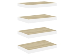 Wall Shelf, Wall Shelves Vidaxl Marrom Mdf (50 X 23.5 X 3.8 Cm)