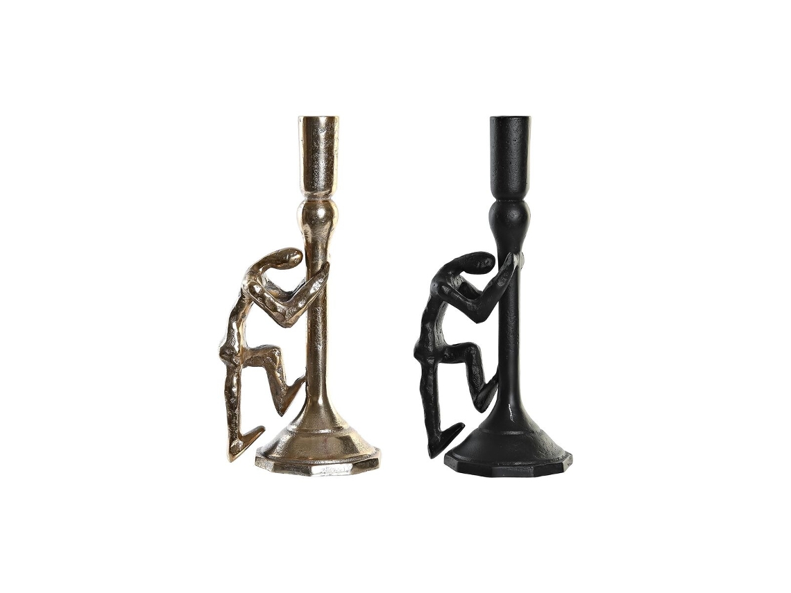 Candelabro DKD HOME DECOR (Alumínio - Multicor)