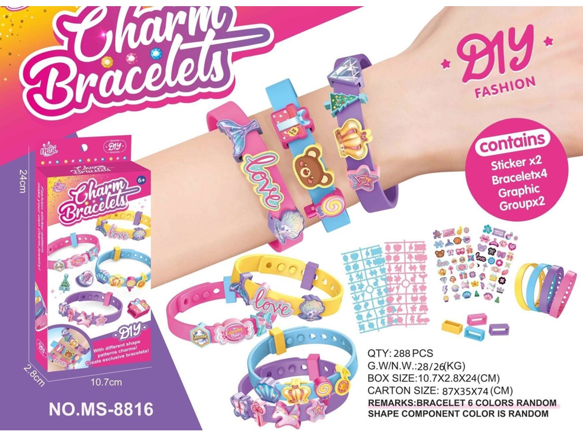 Presente Artesanal "faça Você Mesmo".pulseira/pulseira de Relógio de Miçangas para Fazer Você Mesmo CHENNNLS (com Caixa em Inglês)