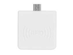 Adaptador Leitor De Cartão Mini Sem Contato Id Para Móvel Conector Micro Usb Smart Branco Rfid