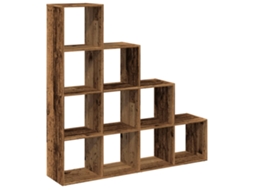 Room Divider Bookcase, Room Divider Bookcases Vidaxl Marrom Madeira Processada (131.5 X 29 X 131.5 Cm)