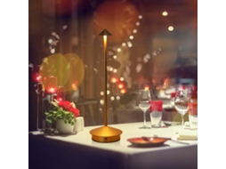 Bj-lâmpada De Mesa Led Portátil Com Controle Táctil, 3 Cores, Ajustável Sem Escalas, Recarregável Para Mesa De Café, Dormitório E Restaurante