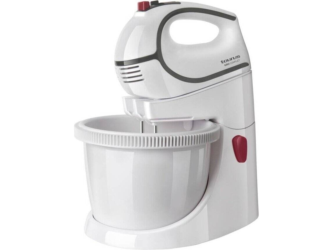 Batedeira com Taça TAURUS Giro Complet (500 W - Taça 2.5 L - Branco)
