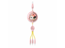 Cabo de Carregamento Produto Tomtop Série Disney Lf20 Cabo de Dados Rosa1234567 EOOCOO (carregamento Três em Um)