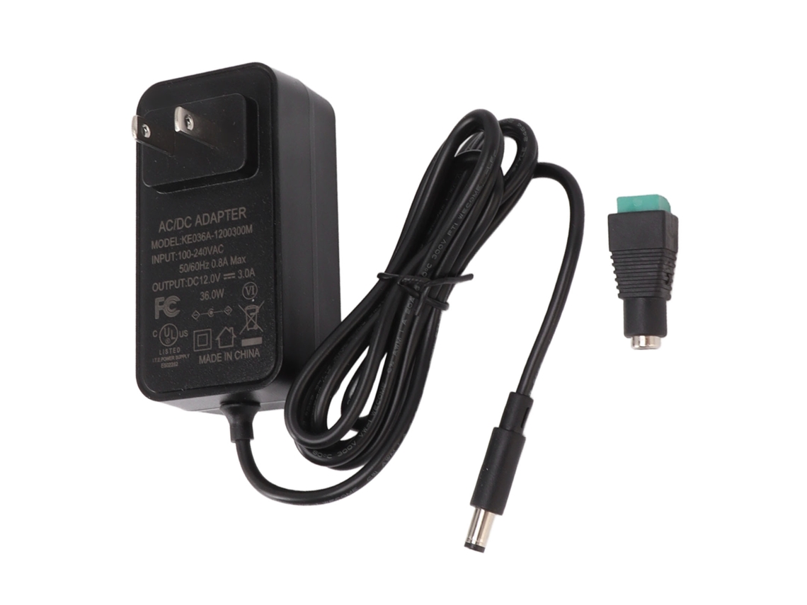 2026 adaptador de Alimentação Ac para Dc 12v 3a com Proteção Múltipla Transformador para Fitas Led