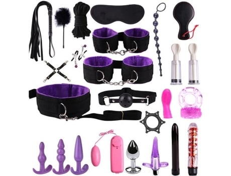 Sex Toys - Flirt - Kit De Produtos - Roxo - 23 Ferramentas - Seguro E Higiênico
