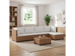 Vidaxl 6 Unid. Conjunto De Lounge Em Rattan Com Almofadas Gendt
