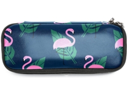 Armazenamento Grande Com Estampa Flamingo Tropical E Palmeira Verde Folha, Ideal Escola, Escritório, Adultos, Meninas E