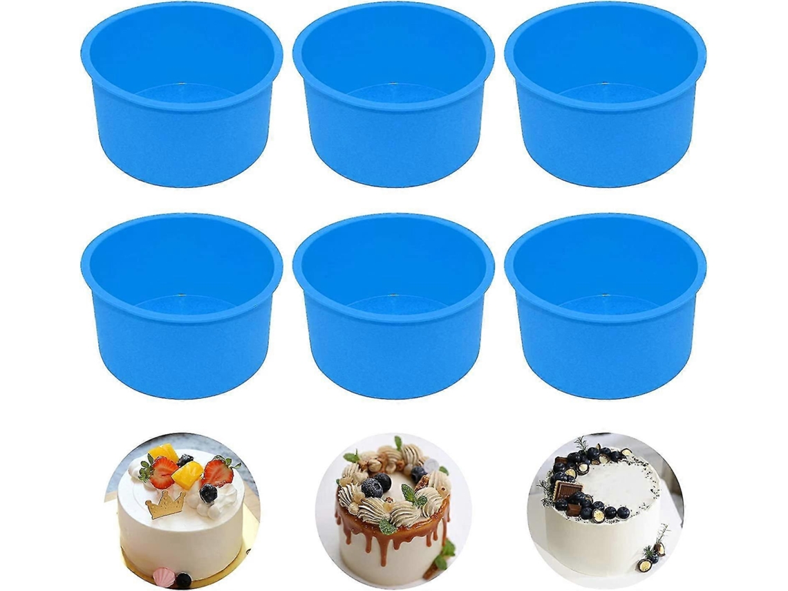 Mini Molde De Silicone Para Bolo De 4 Polegadas, Antiaderente