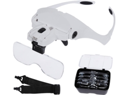 Lupa Com 2 Luzes De Led E 5 Lentes. Aquaforge