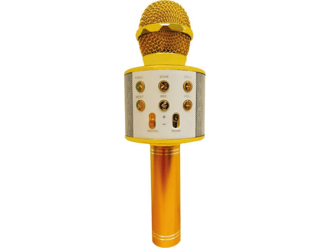 Microfone Funtastic Karaoke (dourado)*