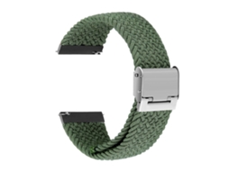 Bracelete entrançada Solo loop ajustável para Xiaomi Mibro Lite Verde
