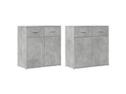 Sideboard, Sideboards Vidaxl Cinzeto Madeira Processada (n/a)