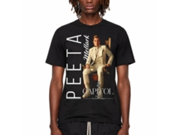 Rockinstone Hunger Games Movie Capitol Couture Peeta Black Adult T-shirt Size:xxl