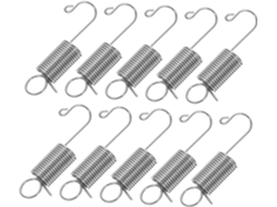 Conjunto De 10 Ganchos Galvanizados E Parafusos Aço Inoxidável Para Su