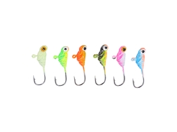 Iscas de Pesca de Gelo Mini 6 Peças Aço Carbono