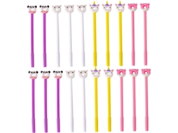 Nuobesty 20 Canetas Em Gel Portáteis Com Design De Rosquinha Para