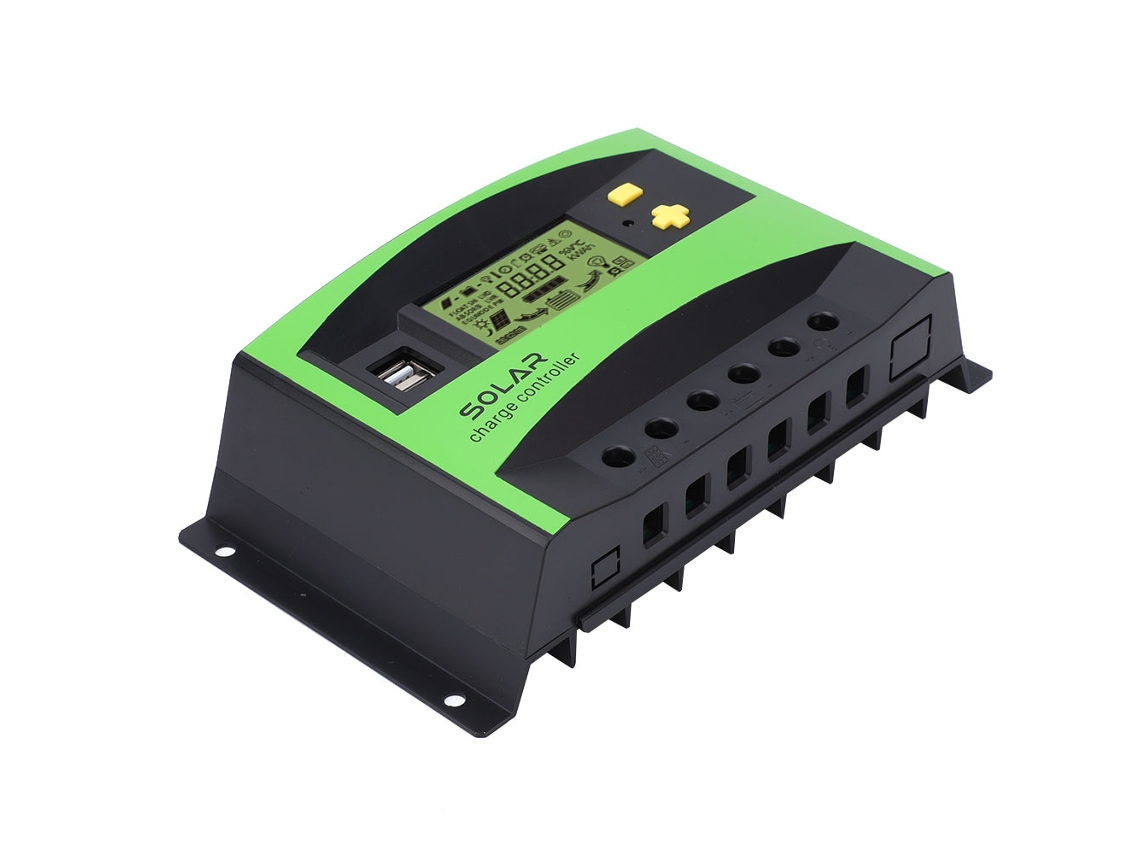 Regulador De Carga Solar 40a 12v/24v Ip32 Controlador Pwm 28-10awg