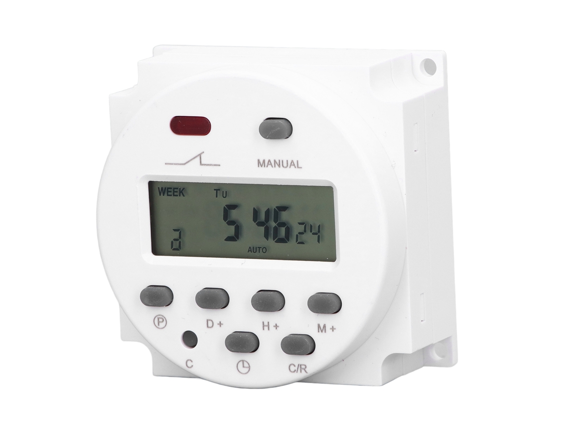 Relé Programável LCD Digital Temporizador Elétrico 16 On/off Switch Controle de Tempo 12v CN101ADC