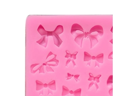Molde De Silicone Para Arte De Unhas Com Laço (design Diy, Rosa) Eoocoo
