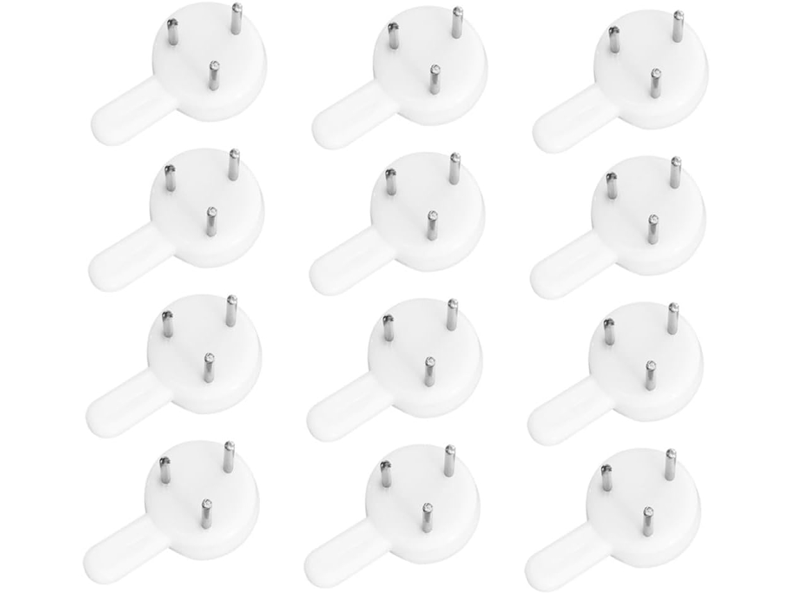 Conjunto 300 Ganchos Parede Invisíveis Suportes Quadros Leves Resistentes Danos Práticos Decoração Paredes GOKOCO
