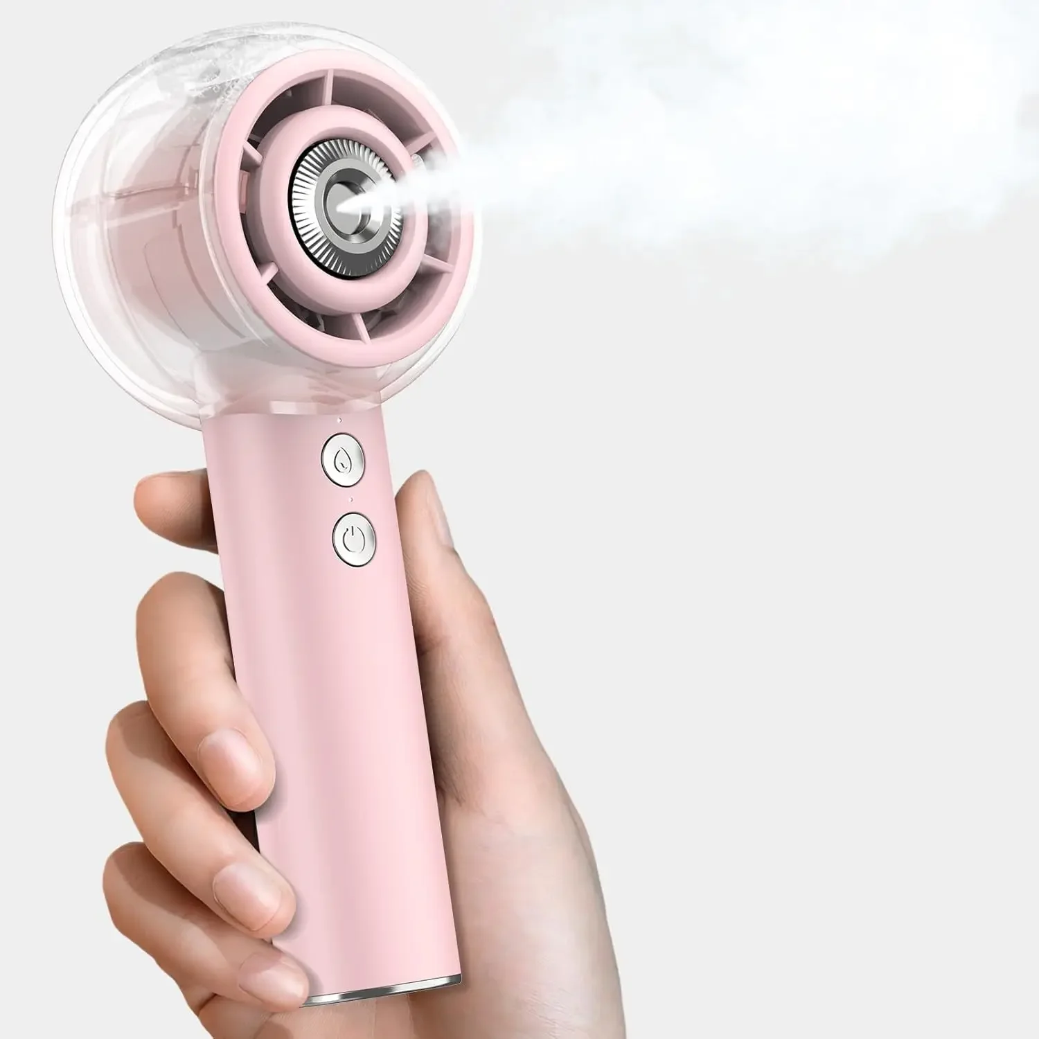 (rosa) Ventilador Portátil De Névoa De Nova Geração, Equipado Com Uma Bateria Recarregável De 6000mah.