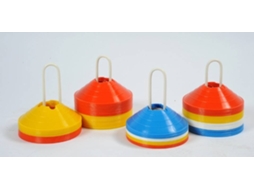 Conjunto de 40 Copos Extra Macios Com Entalhes SPORTI FRANCE Sea (Amarelo, Vermelho-TU)