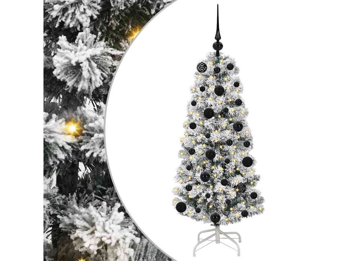 Conjunto 1 Decoração De Árvore De Natal Vidaxl Verde Pvc (120 Cm)
