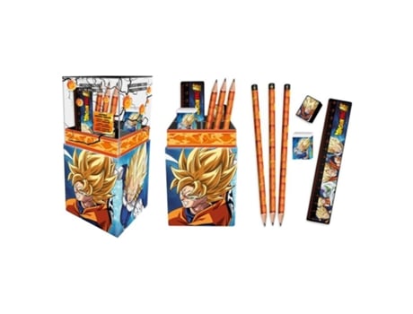 Porta-lápis Papelaria Dragon Ball Super Acessório Escolar Db00007 Infantil Euroswanp25pn